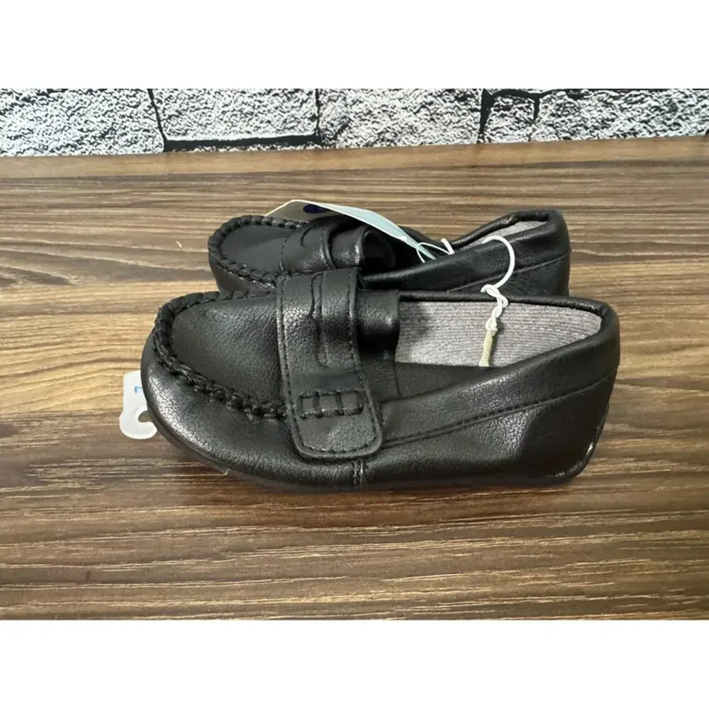 NWT Toddler Cat & Jack Black Abbott Loafers - Size 7
